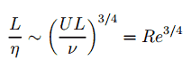 kolmogorov microscales - equation