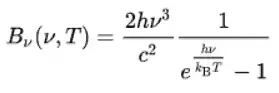 普朗克定律 - 方程