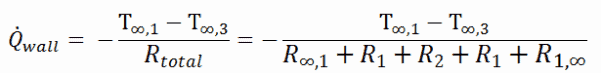 thermal resistance - equation