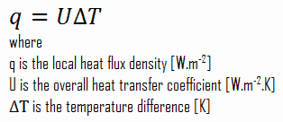 u-factor - overall heat transfer coefficient