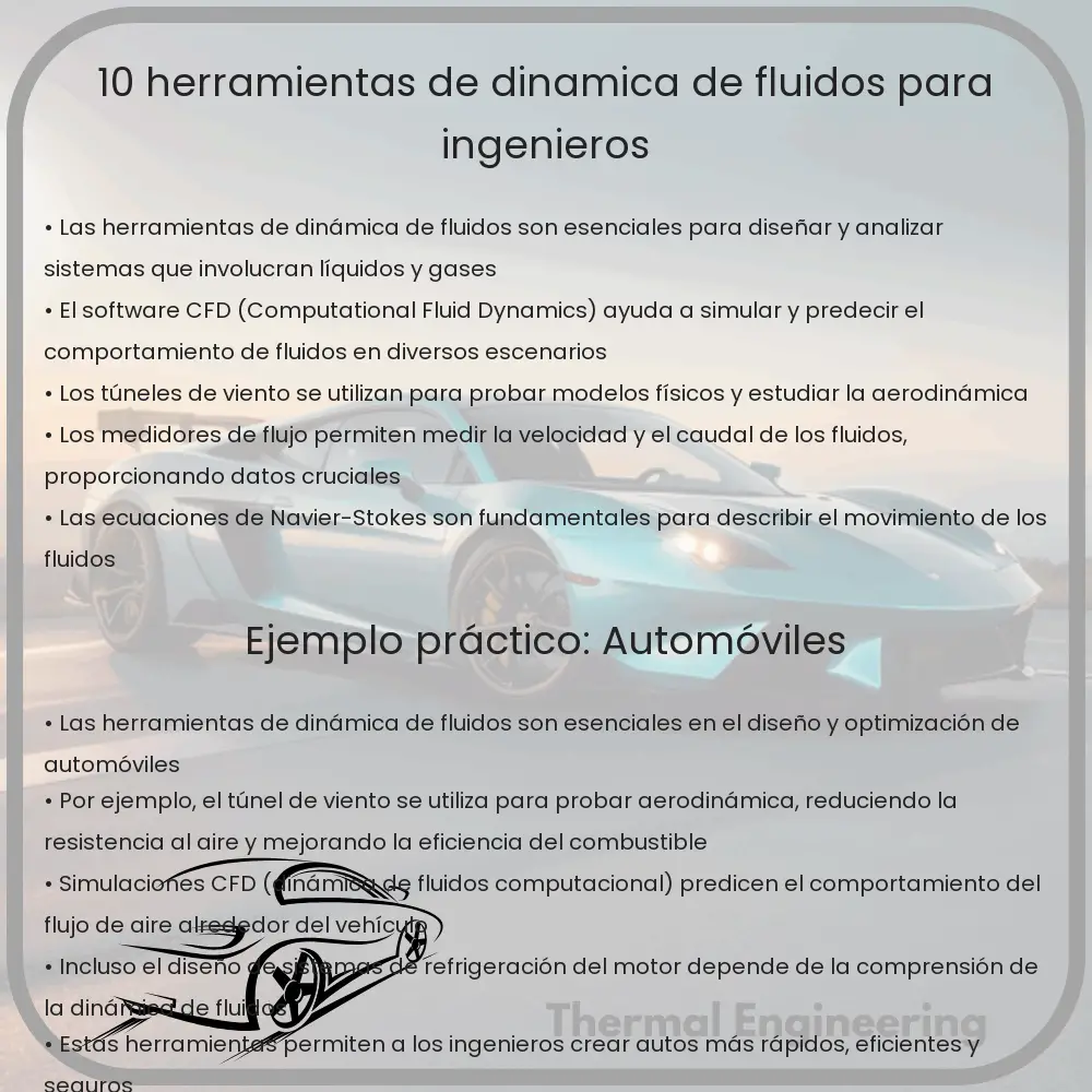 10 Herramientas de Dinámica de Fluidos para Ingenieros