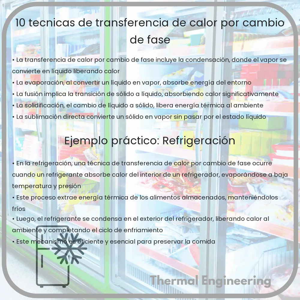10 Técnicas de Transferencia de Calor por Cambio de Fase