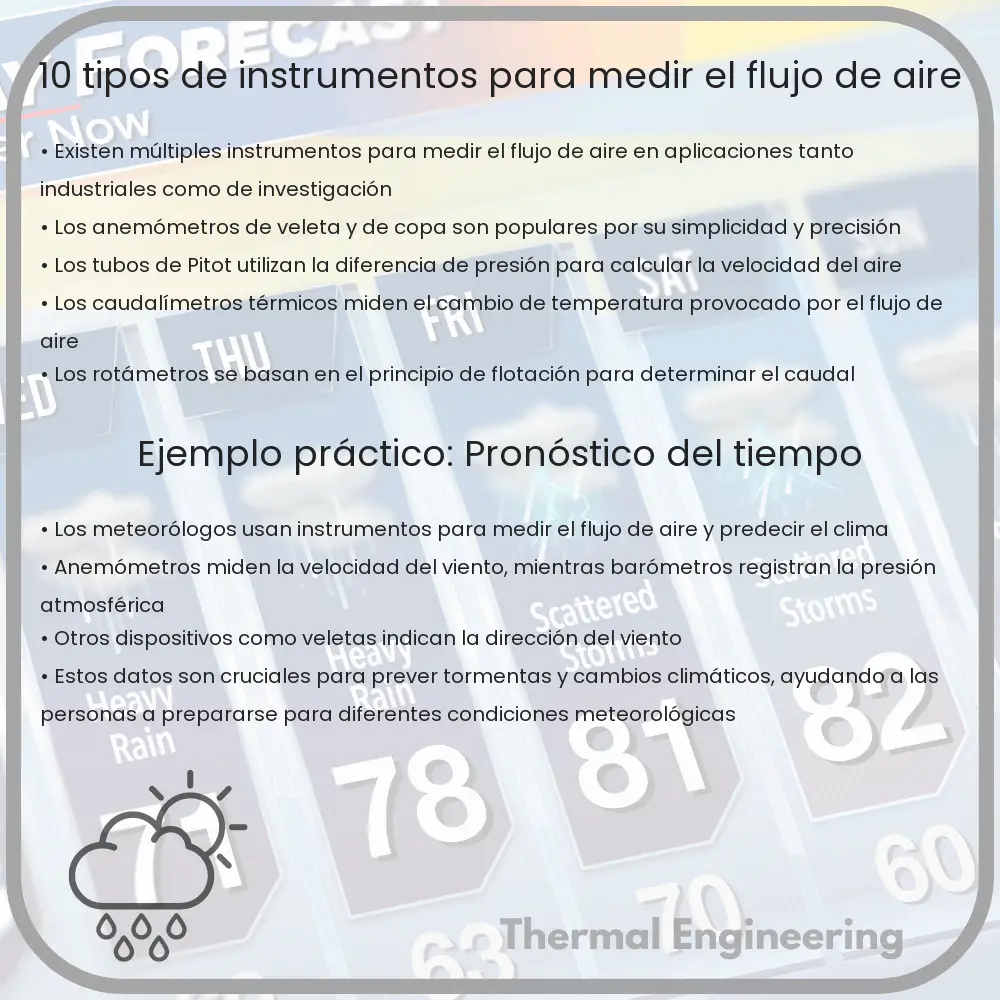 10 Tipos de Instrumentos para Medir el Flujo de Aire