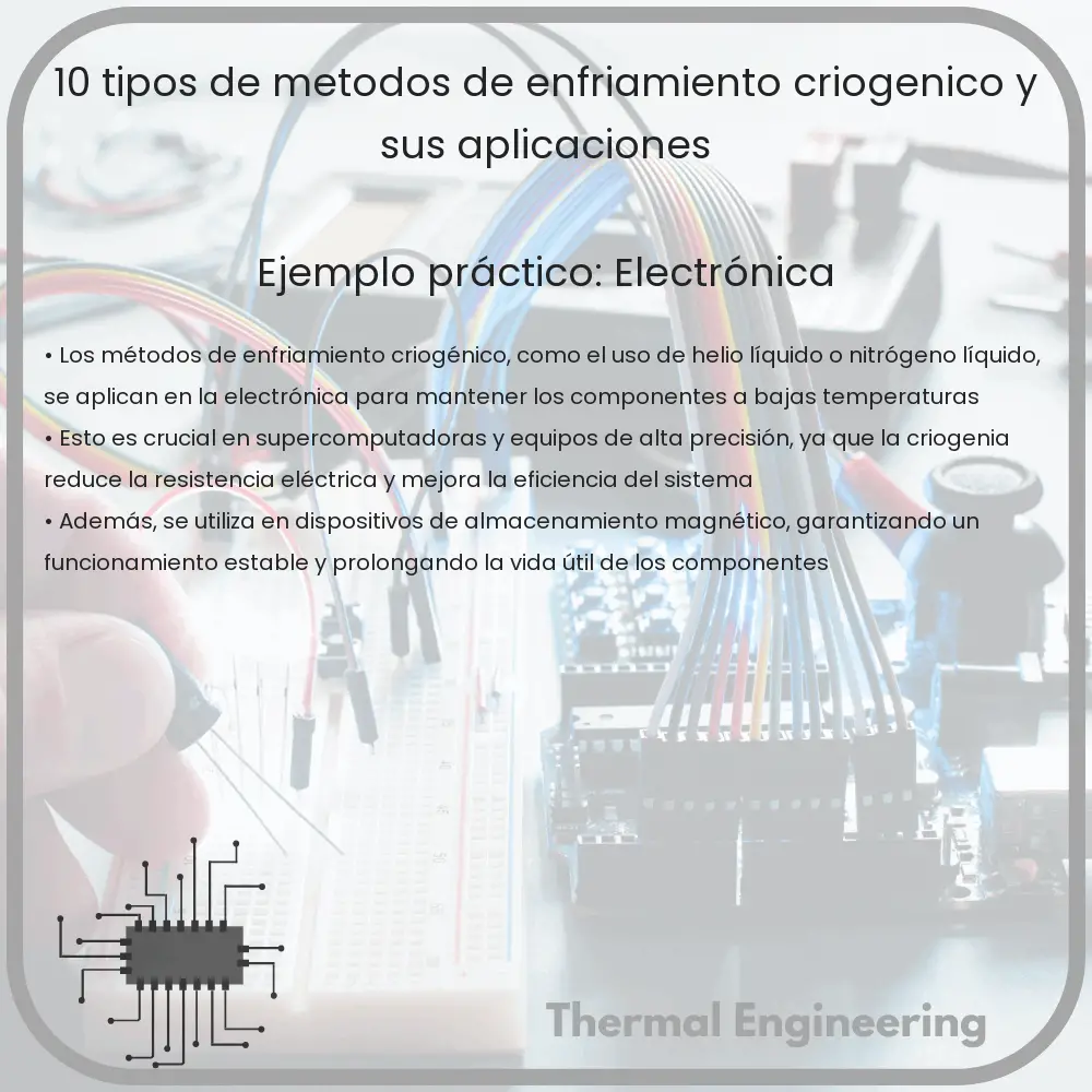 10 Tipos de Métodos de Enfriamiento Criogénico y sus Aplicaciones