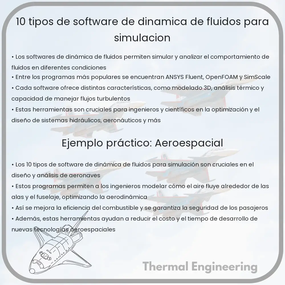 10 Tipos de Software de Dinámica de Fluidos para Simulación