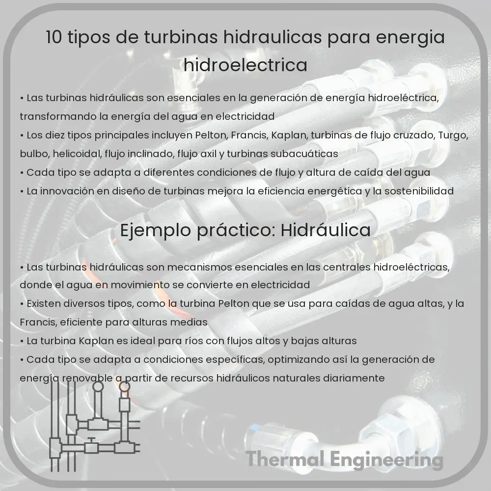10 Tipos de Turbinas Hidráulicas para Energía Hidroeléctrica