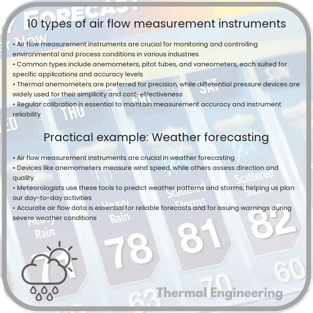 10 Types of Air Flow Measurement Instruments