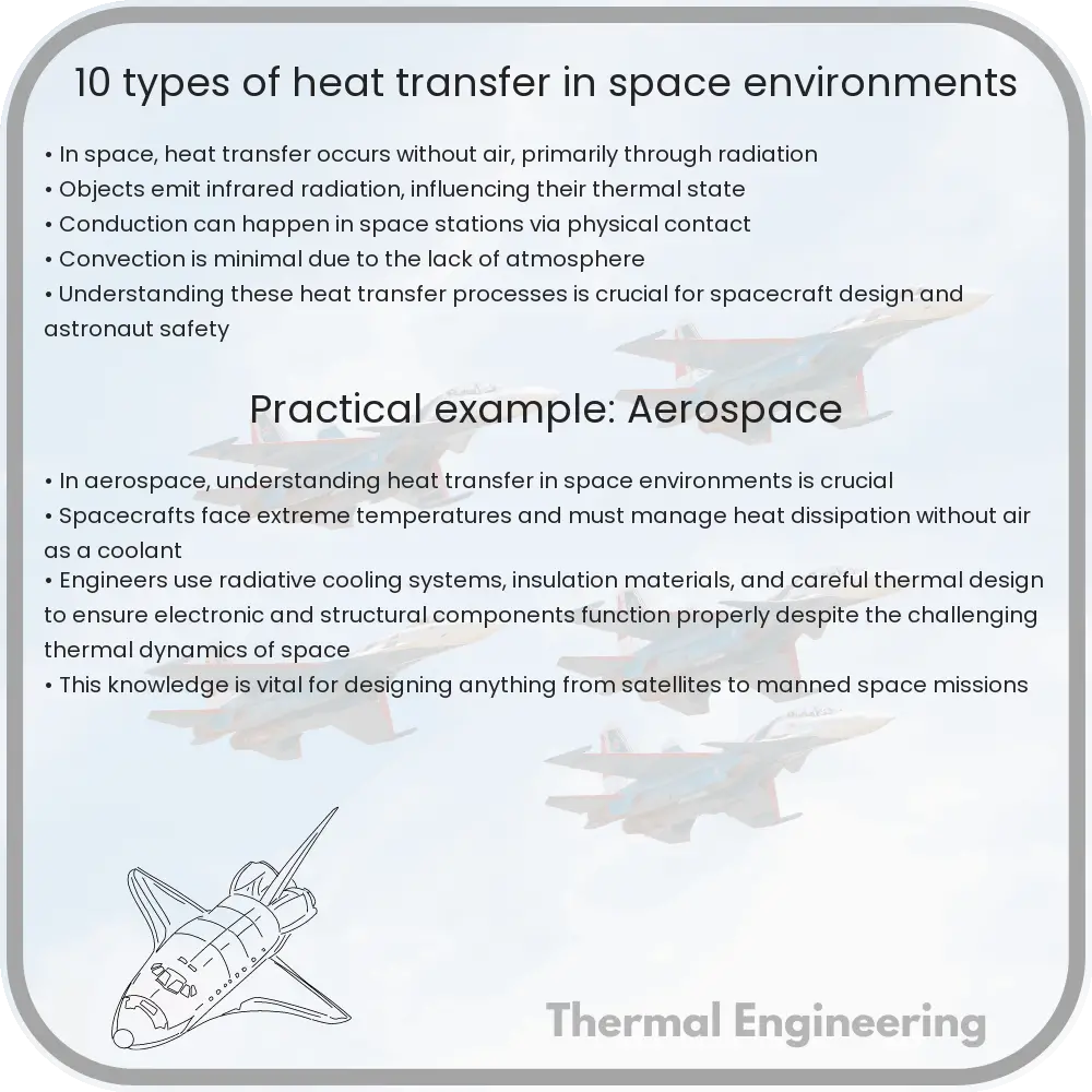 10 Types of Heat Transfer in Space Environments