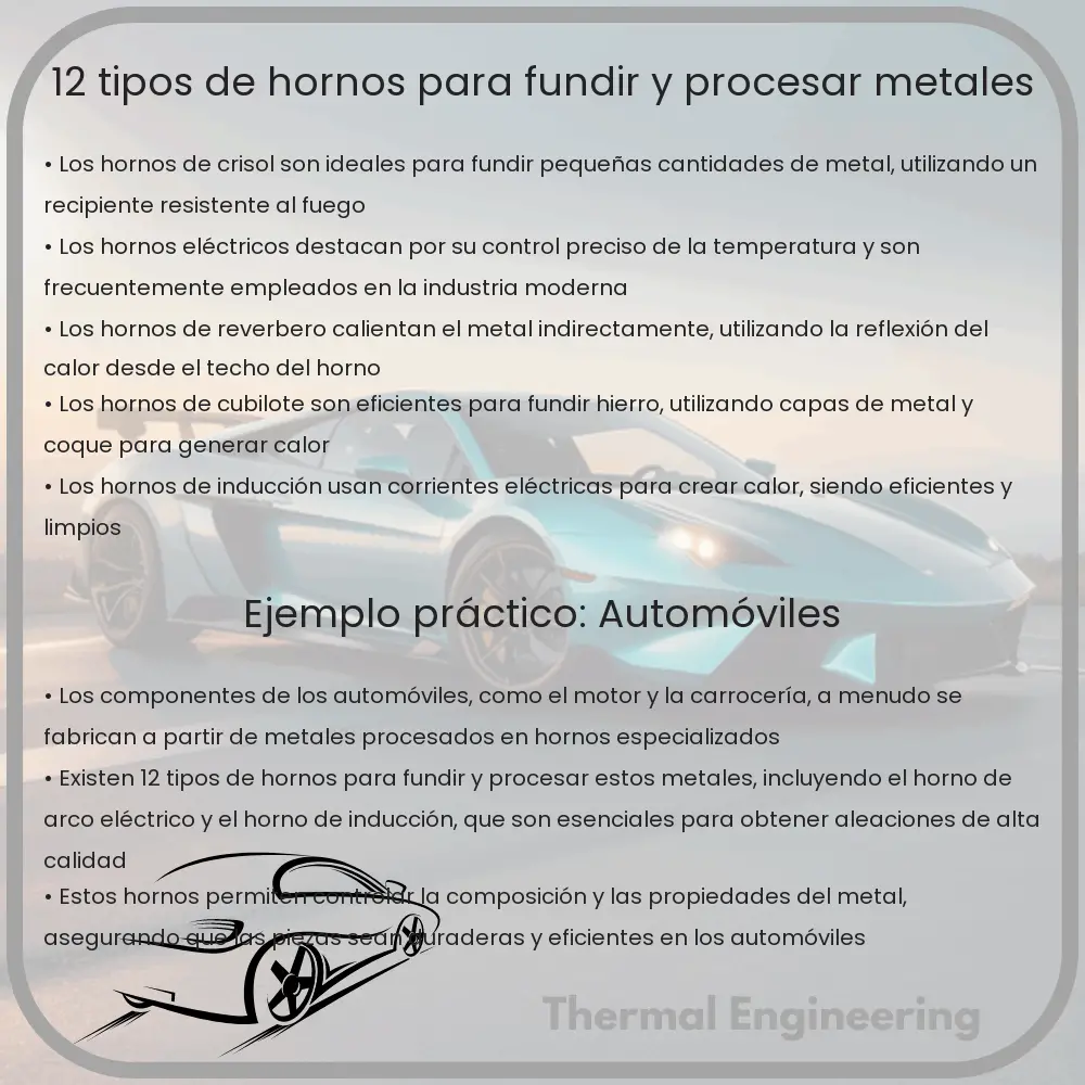12 Tipos de Hornos para Fundir y Procesar Metales