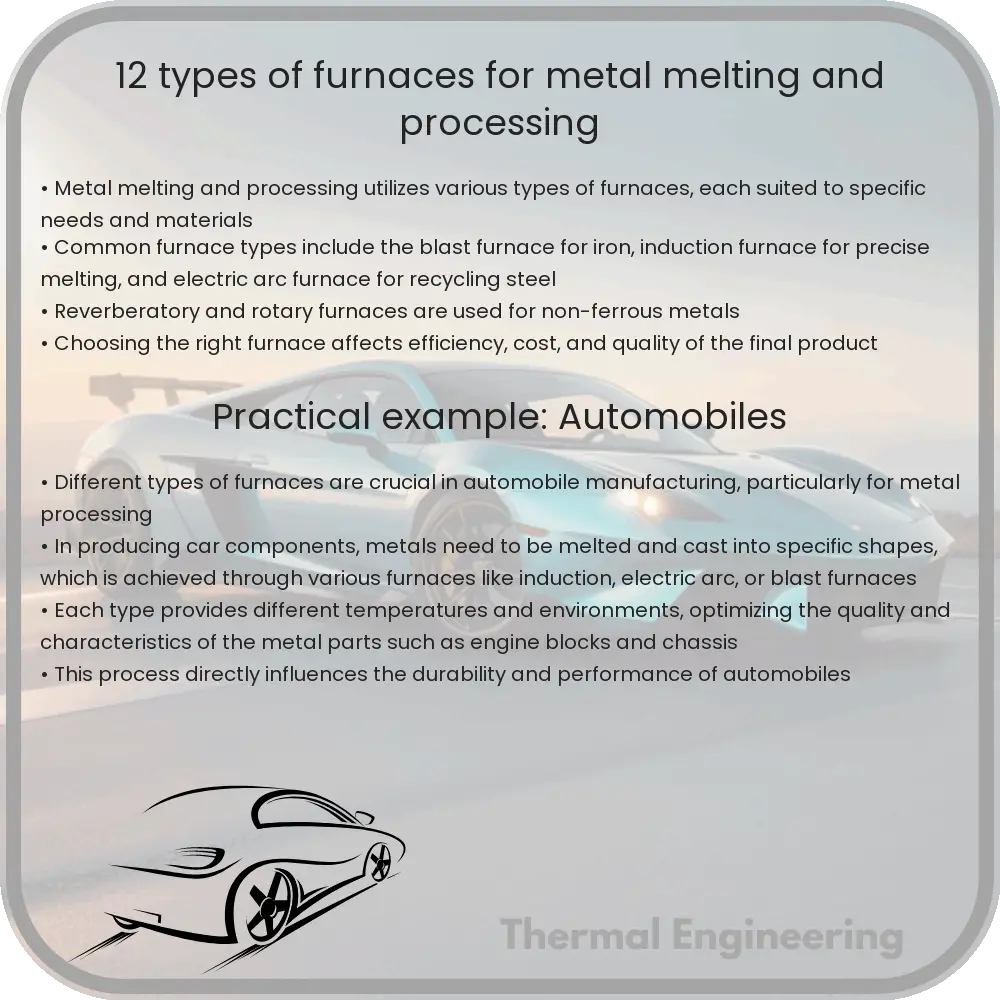 12 Types of Furnaces for Metal Melting and Processing
