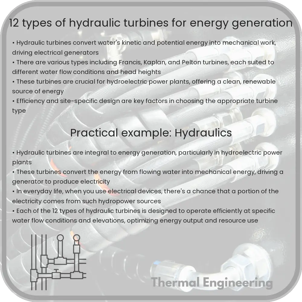12 Types of Hydraulic Turbines for Energy Generation