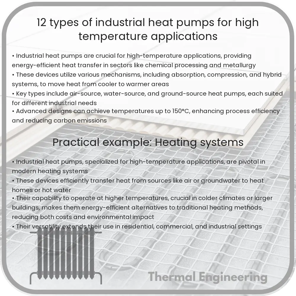 12 Types of Industrial Heat Pumps for High-Temperature Applications