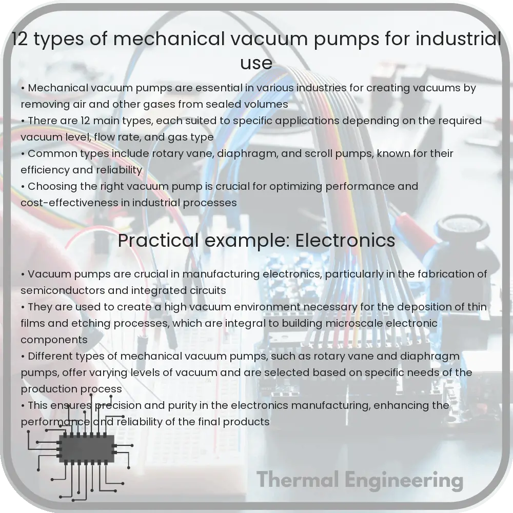 12 Types of Mechanical Vacuum Pumps for Industrial Use