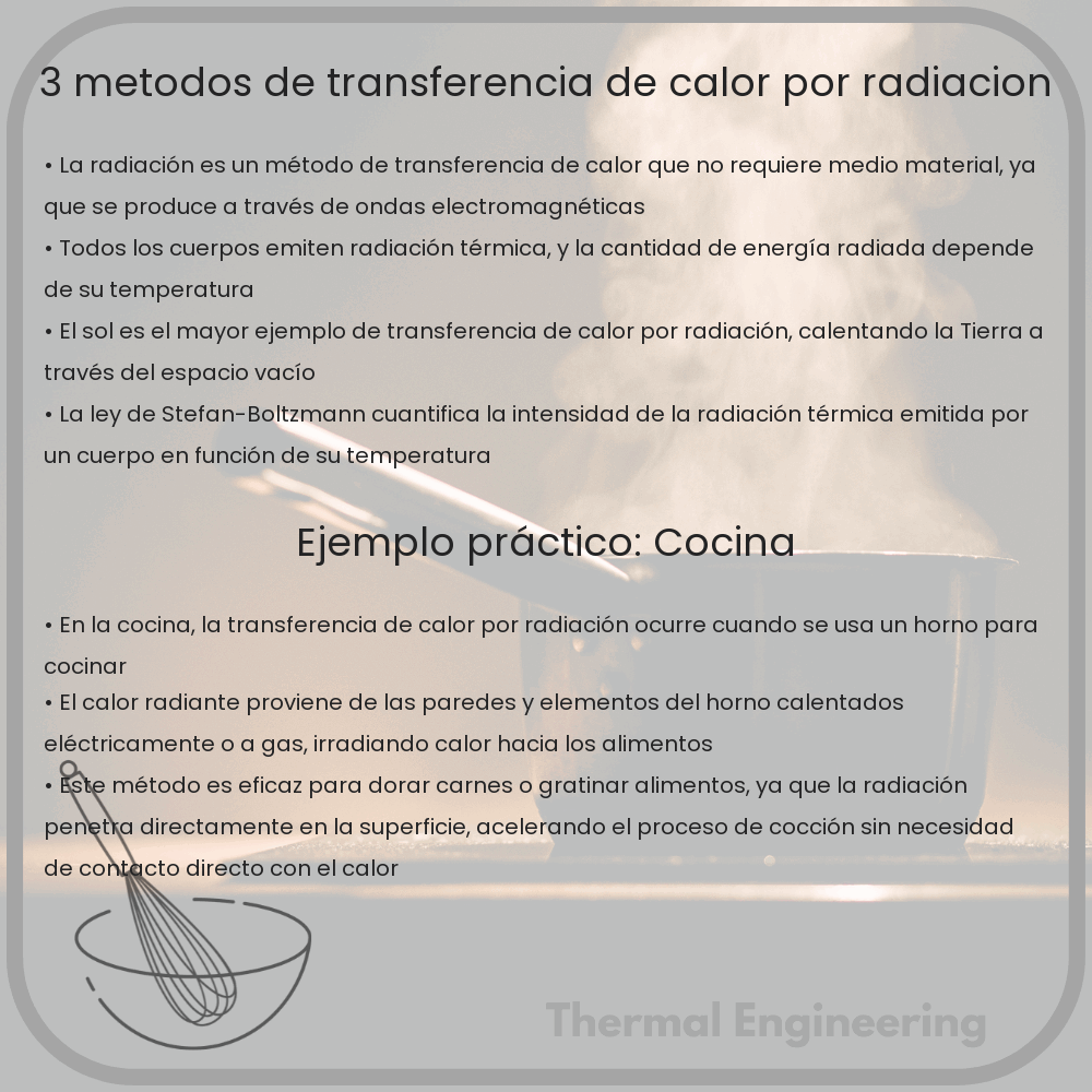 3 Métodos de Transferencia de Calor por Radiación