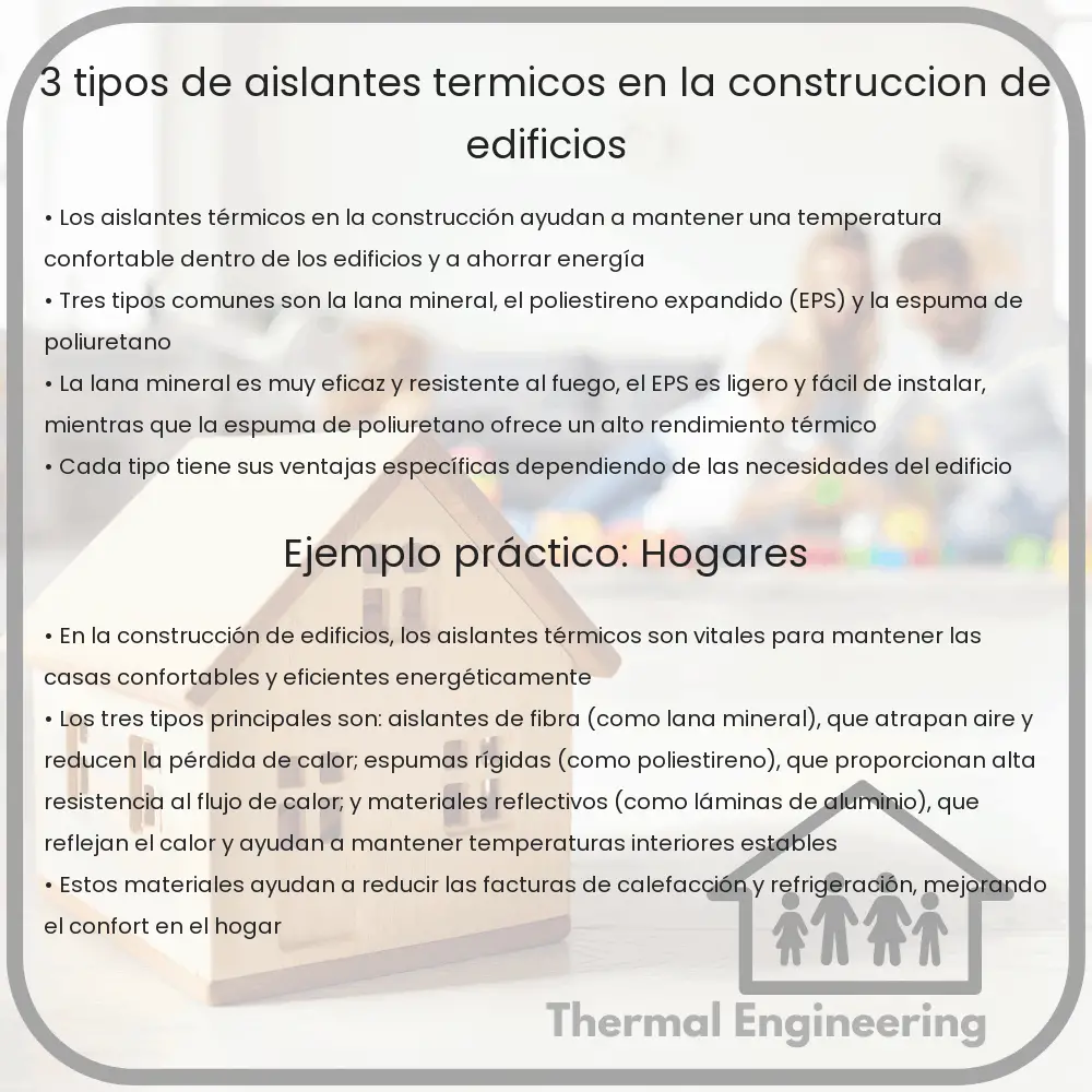 3 Tipos de Aislantes Térmicos en la Construcción de Edificios