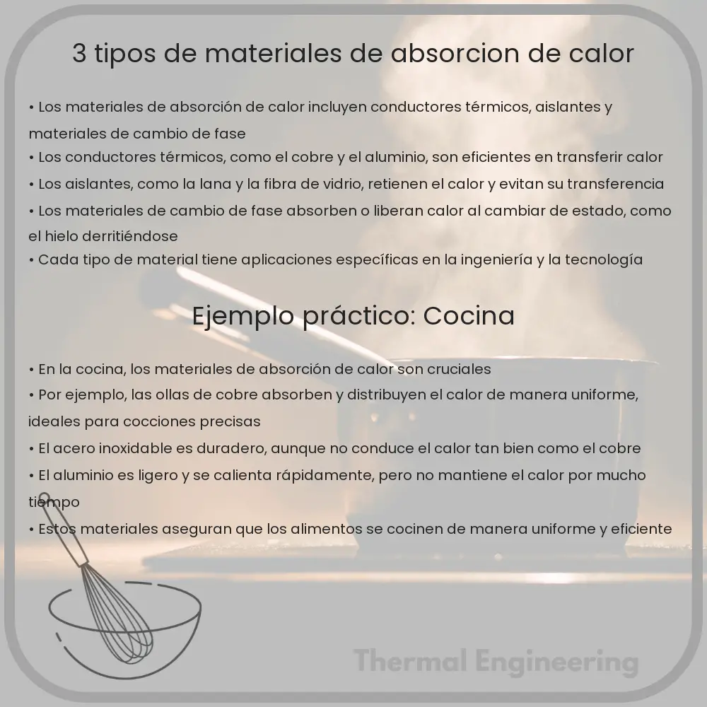 3 Tipos de Materiales de Absorción de Calor