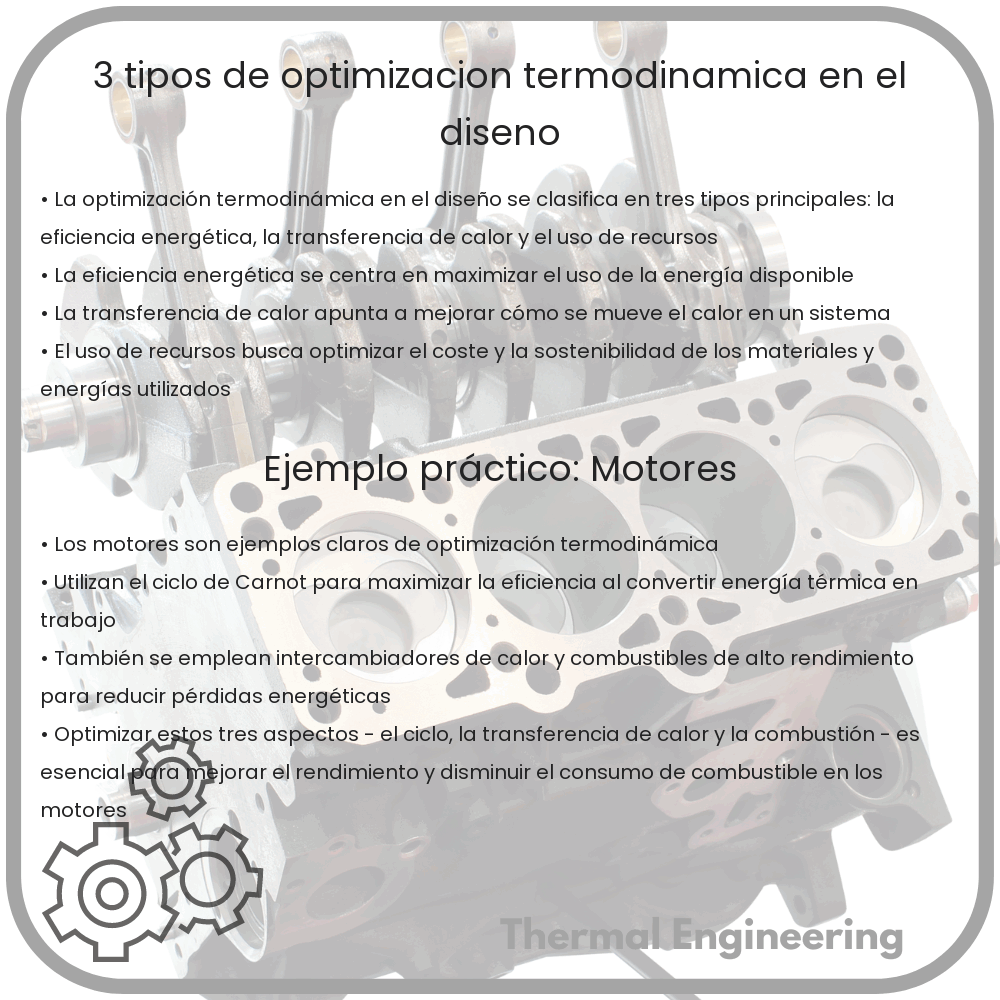 3 Tipos de Optimización Termodinámica en el Diseño