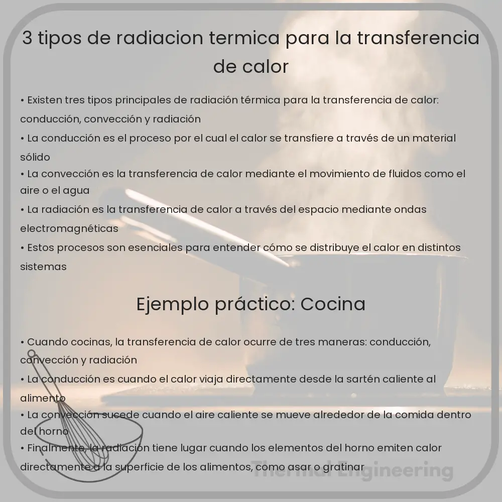 3 Tipos de Radiación Térmica para la Transferencia de Calor