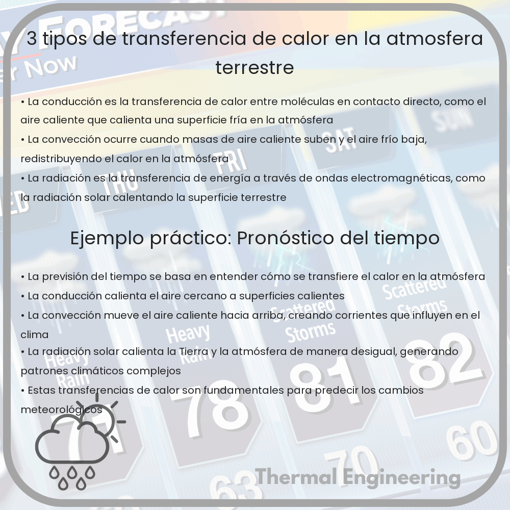 3 Tipos de Transferencia de Calor en la Atmósfera Terrestre