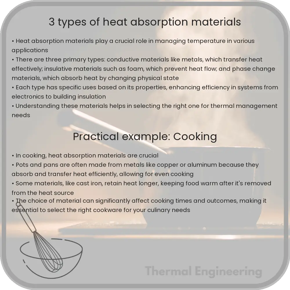3 Types of Heat Absorption Materials
