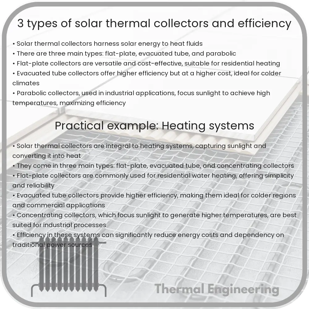 3 Types of Solar Thermal Collectors and Efficiency
