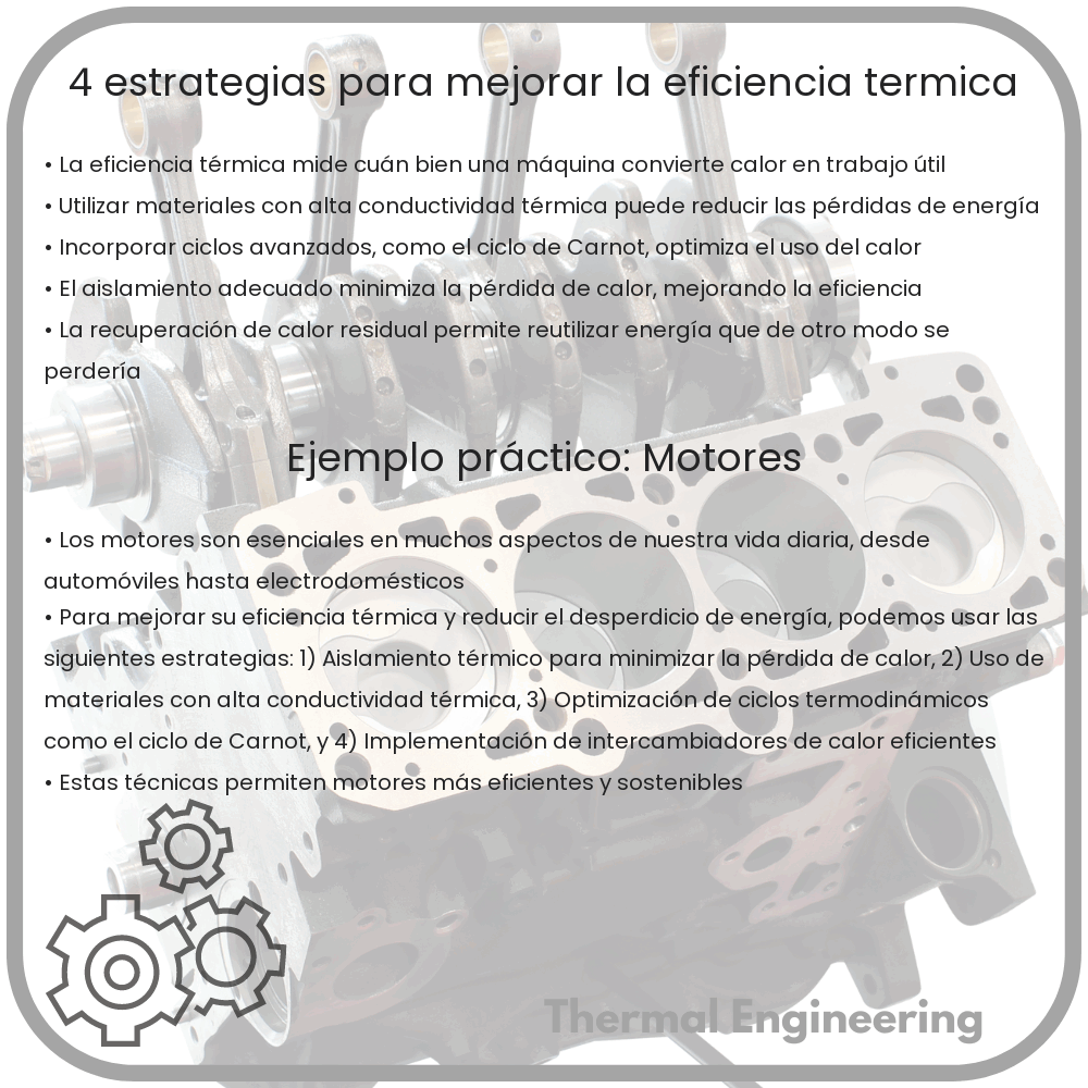 4 Estrategias para Mejorar la Eficiencia Térmica