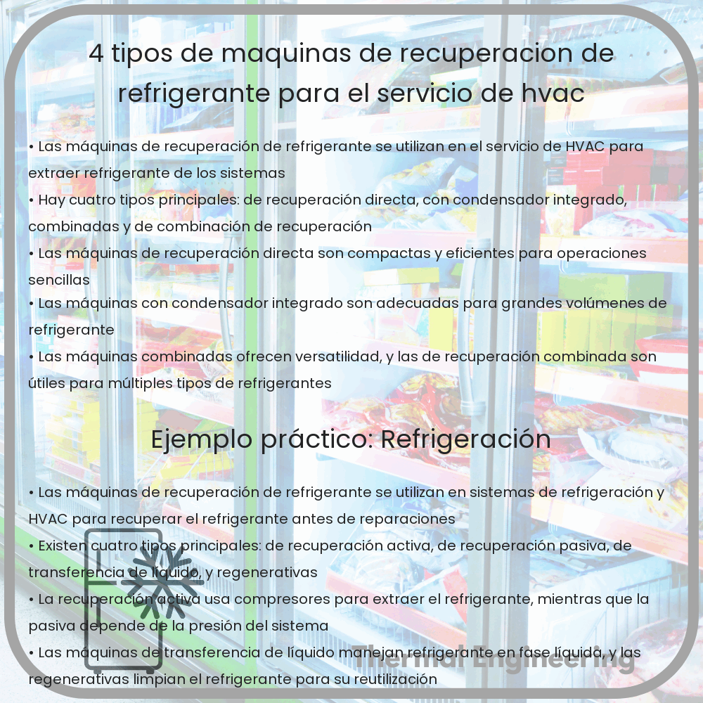 4 Tipos de Máquinas de Recuperación de Refrigerante para el Servicio de HVAC