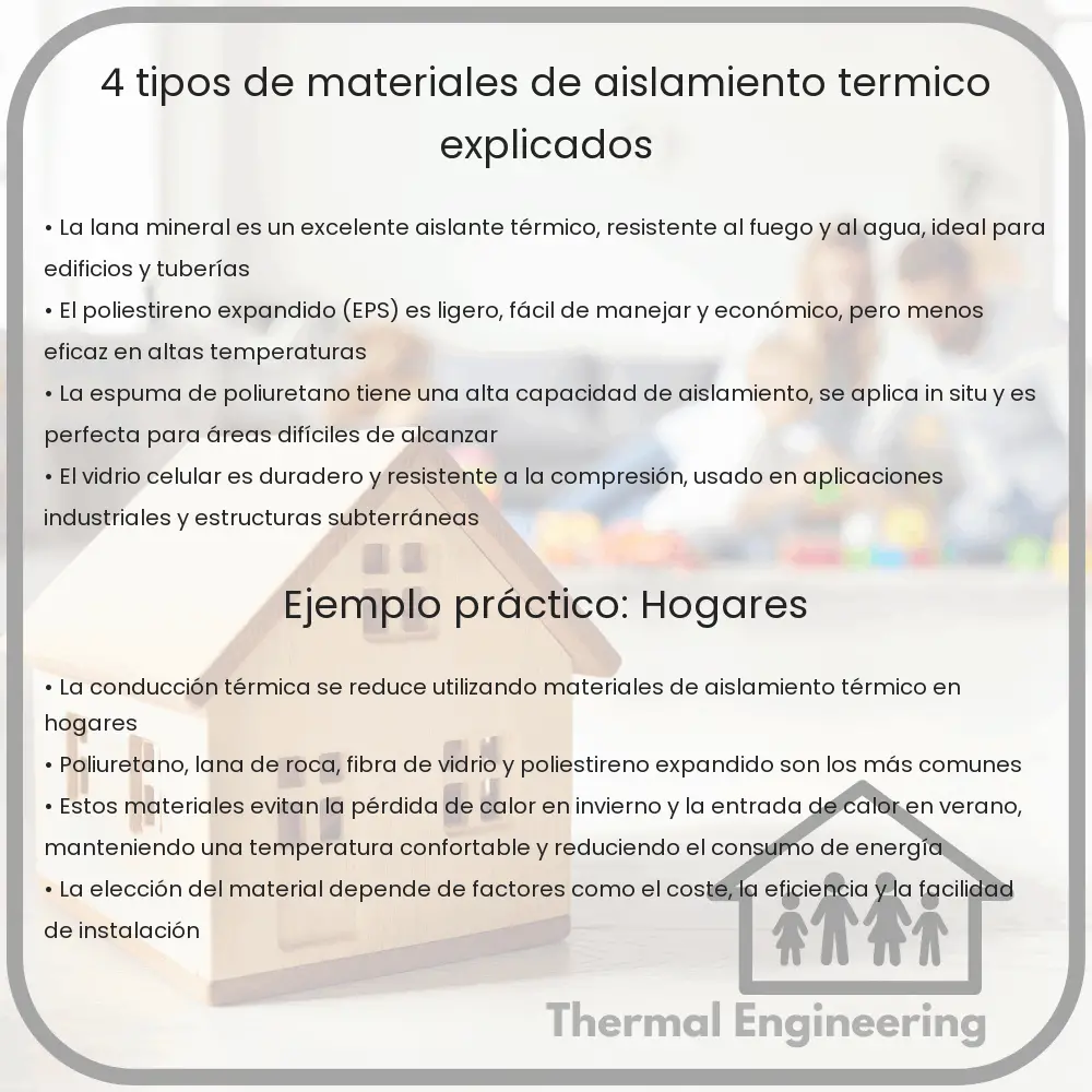 4 Tipos de Materiales de Aislamiento Térmico Explicados
