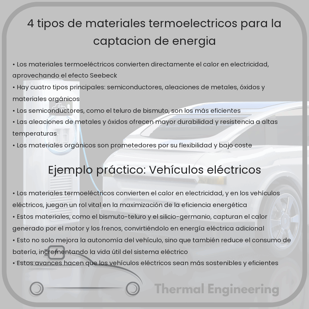 4 Tipos de Materiales Termoeléctricos para la Captación de Energía