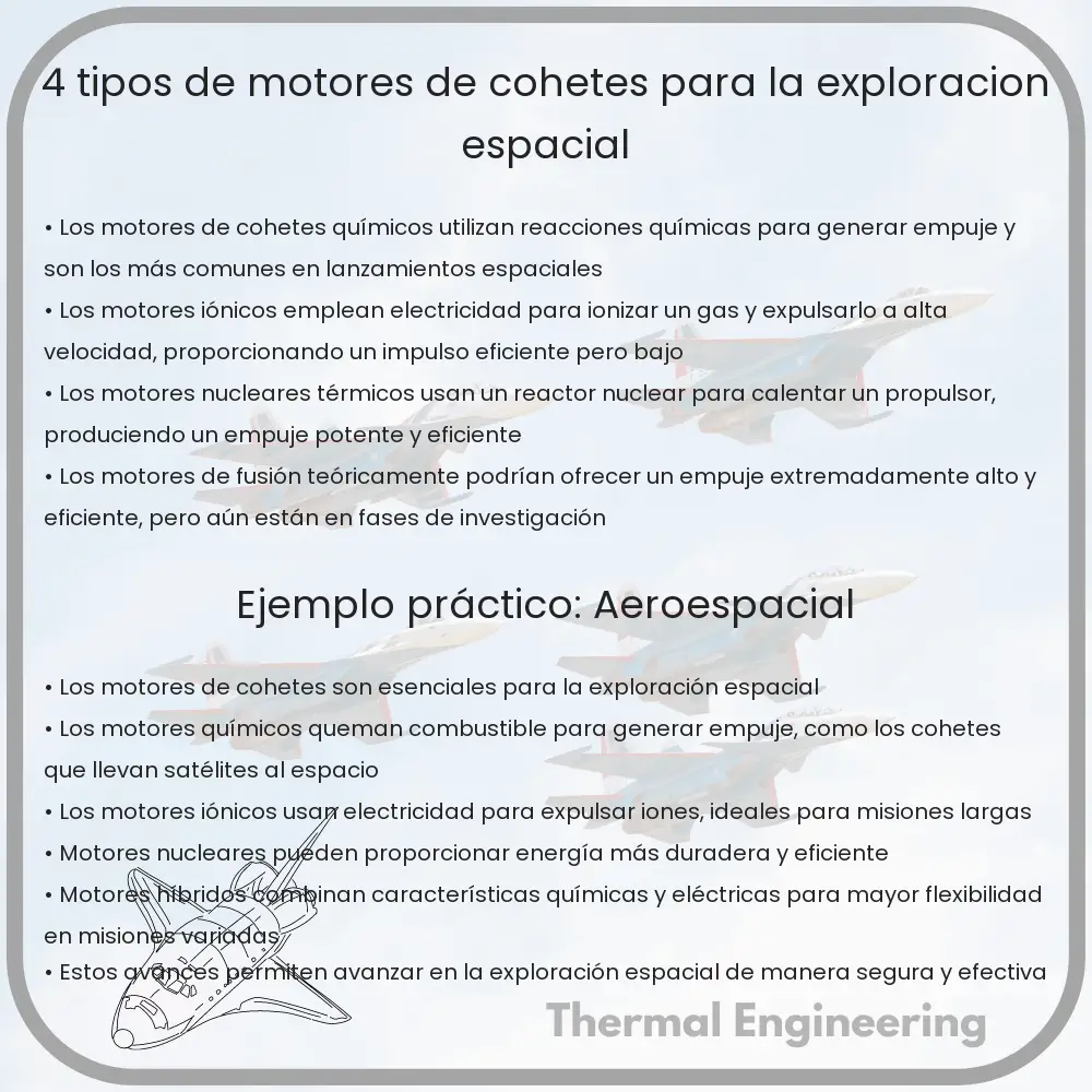4 Tipos de Motores de Cohetes para la Exploración Espacial