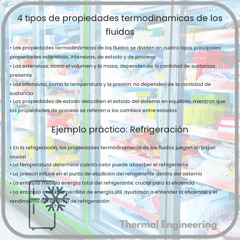 4 Tipos de Propiedades Termodinámicas de los Fluidos