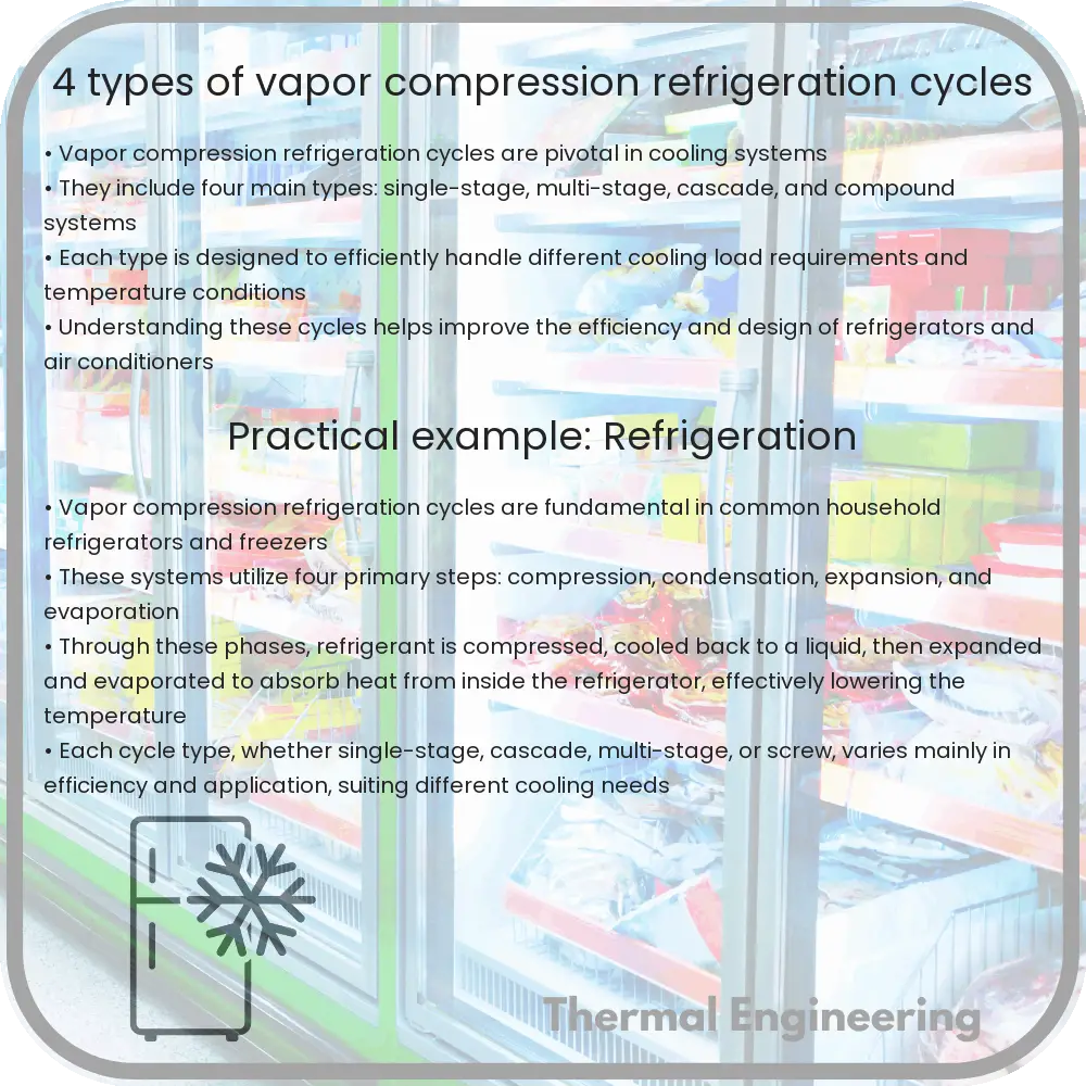 4 Types of Vapor Compression Refrigeration Cycles