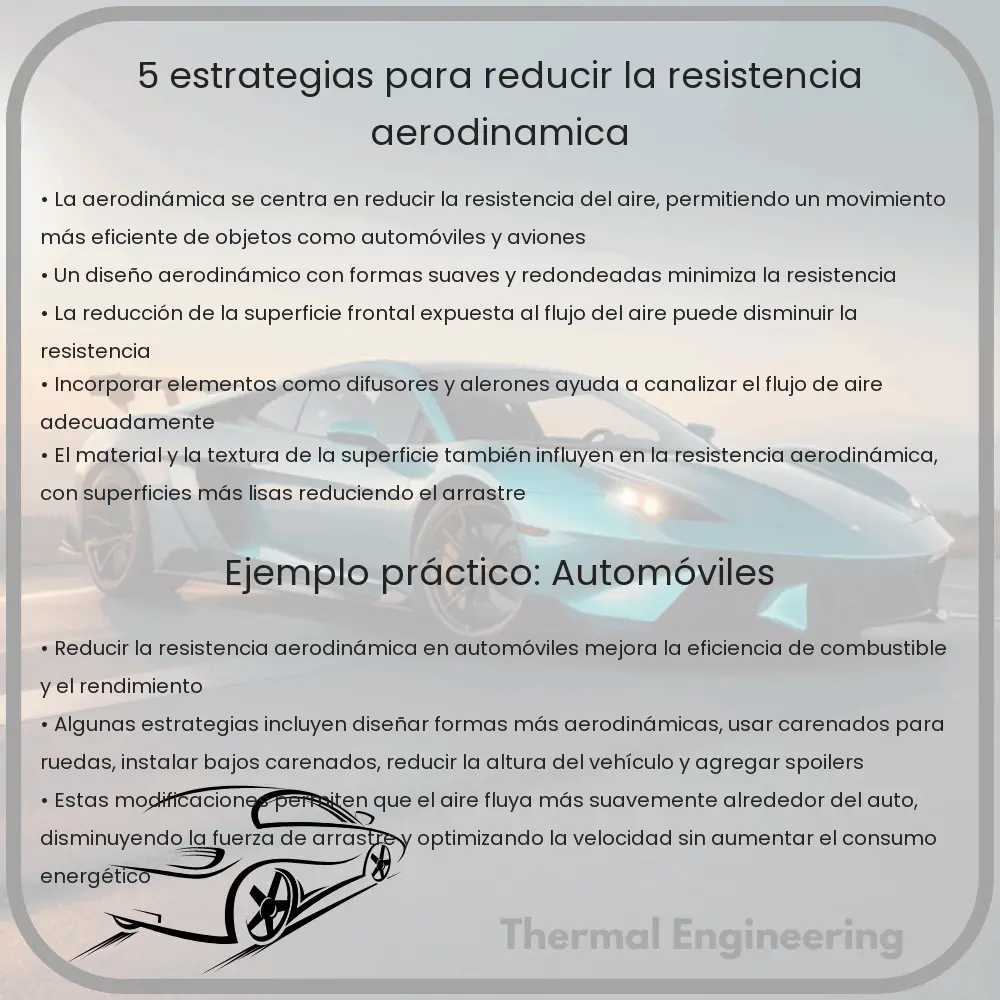 5 Estrategias para Reducir la Resistencia Aerodinámica