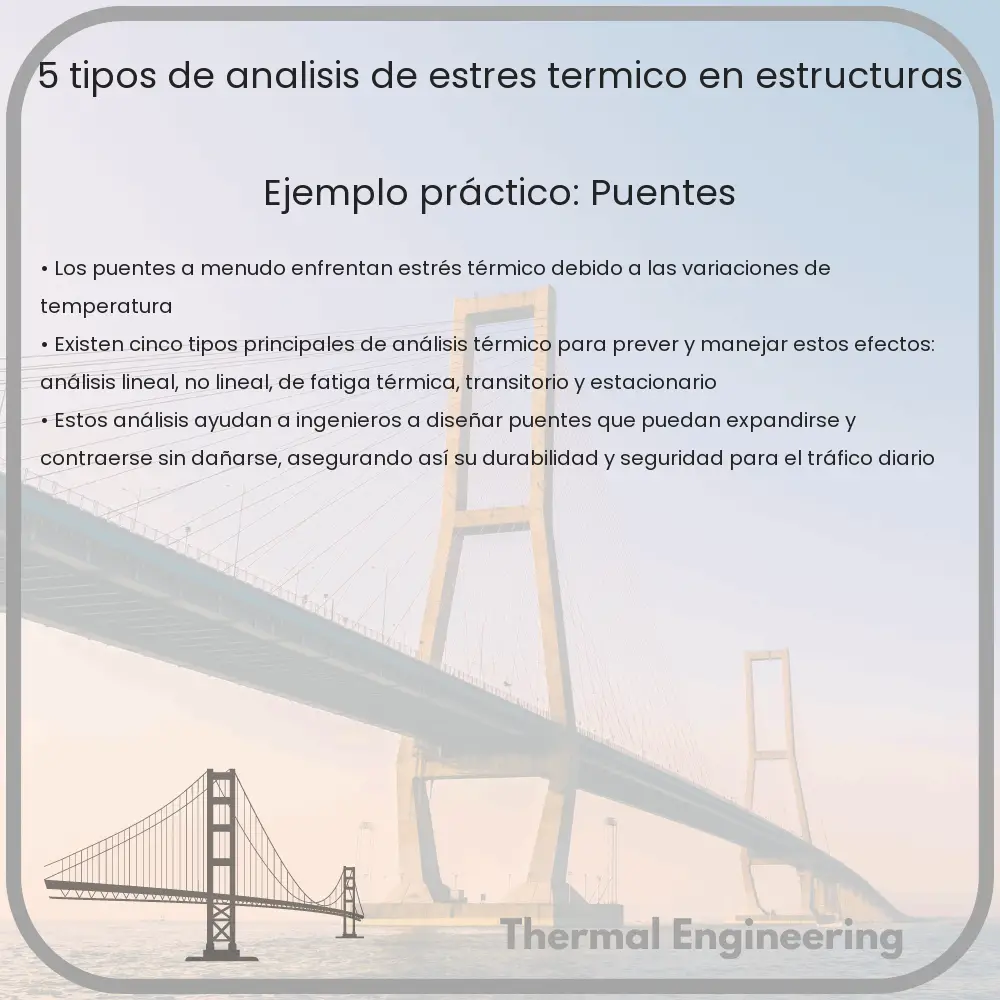 5 Tipos de Análisis de Estrés Térmico en Estructuras