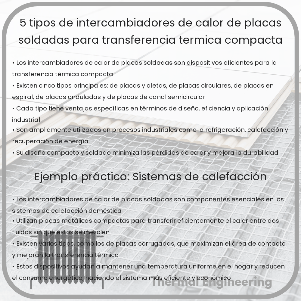 5 Tipos de Intercambiadores de Calor de Placas Soldadas para Transferencia Térmica Compacta