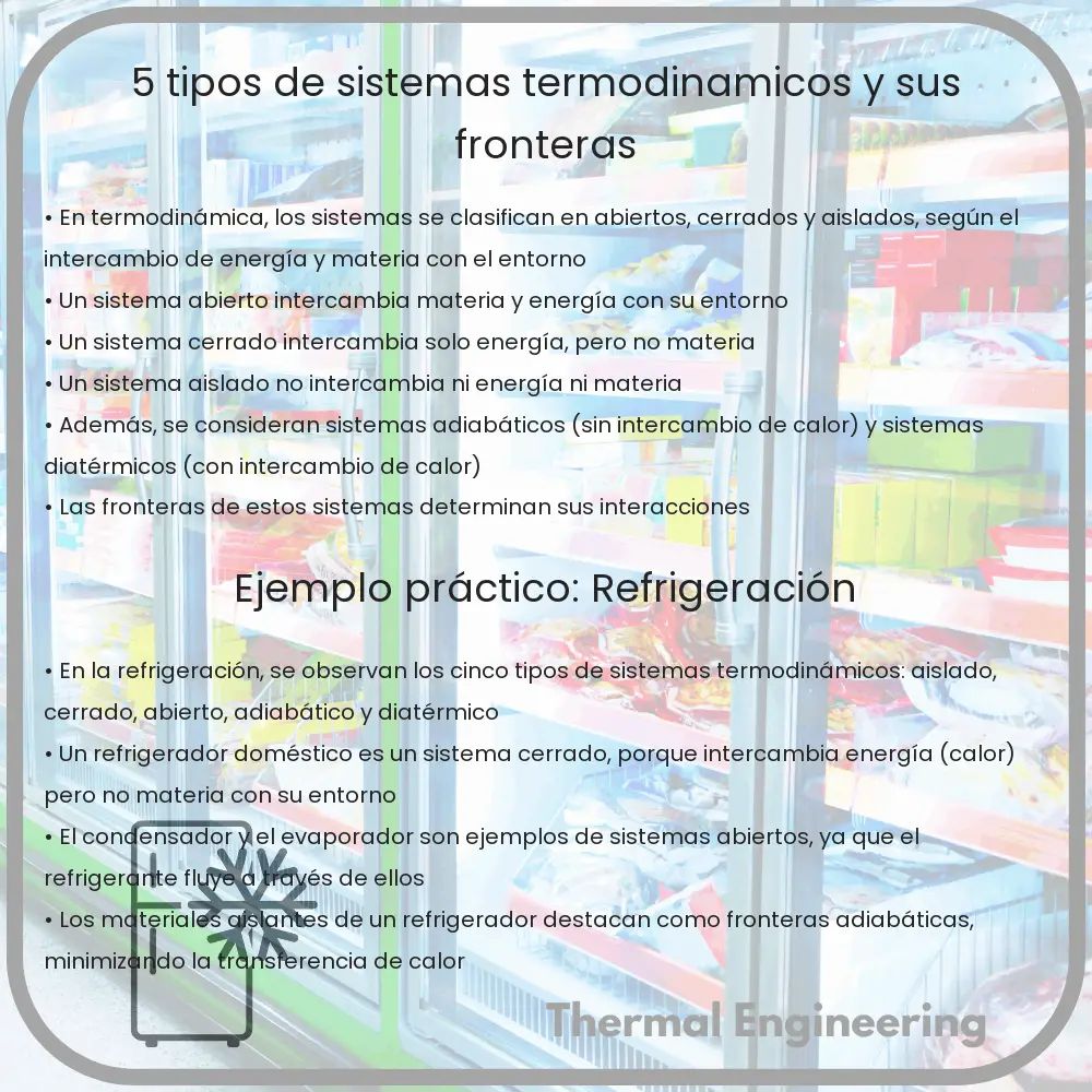 5 Tipos de Sistemas Termodinámicos y Sus Fronteras