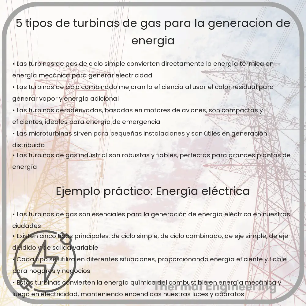 5 Tipos de Turbinas de Gas para la Generación de Energía