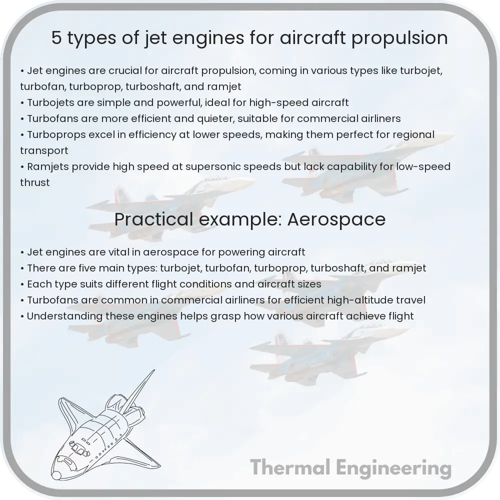 5 Types of Jet Engines for Aircraft Propulsion