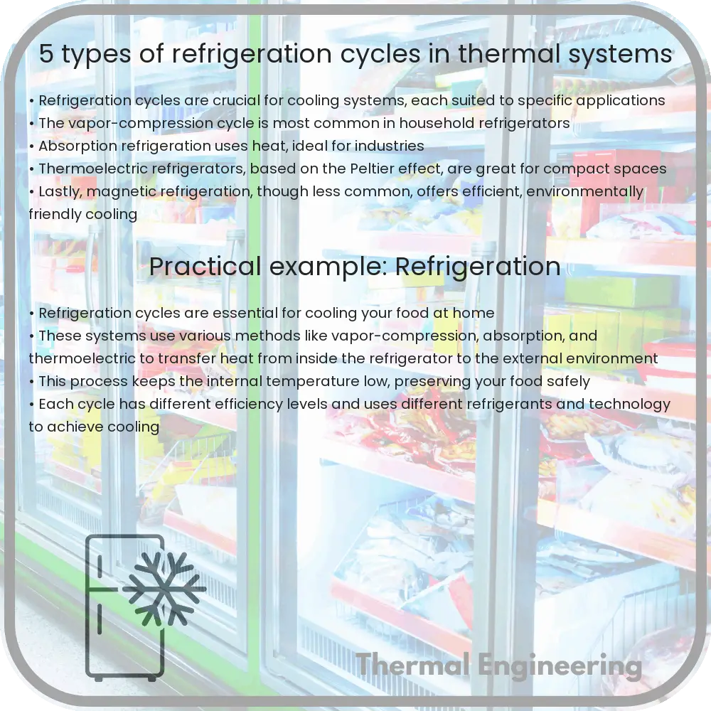 5 Types of Refrigeration Cycles in Thermal Systems