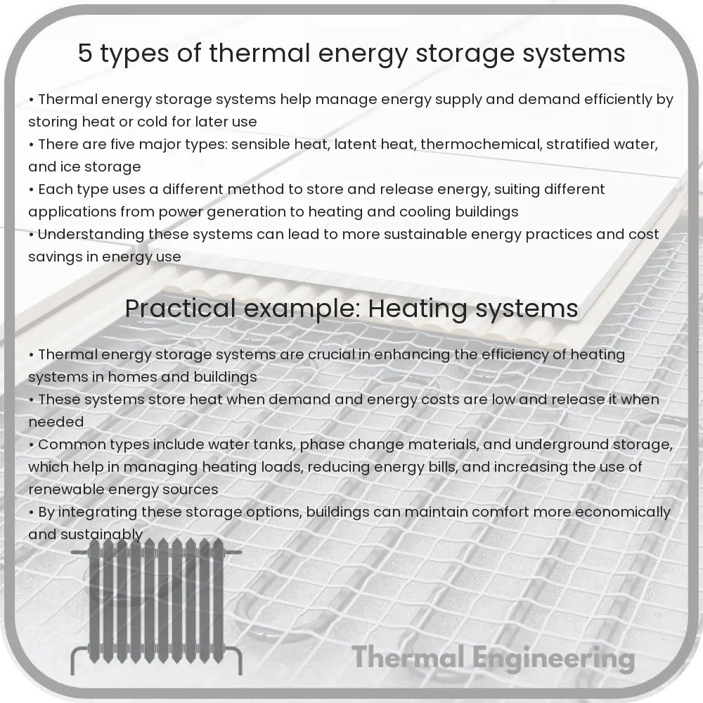 5 Types of Thermal Energy Storage Systems