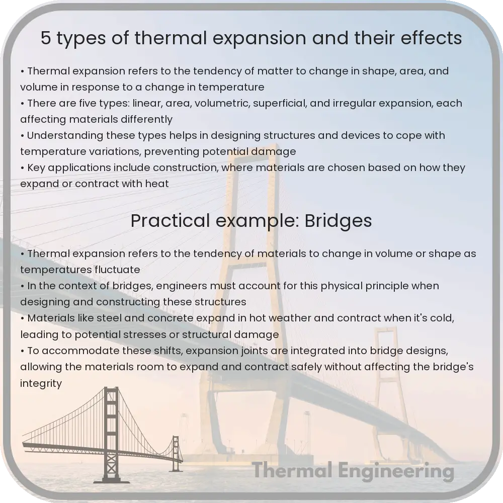 5 Types of Thermal Expansion and Their Effects