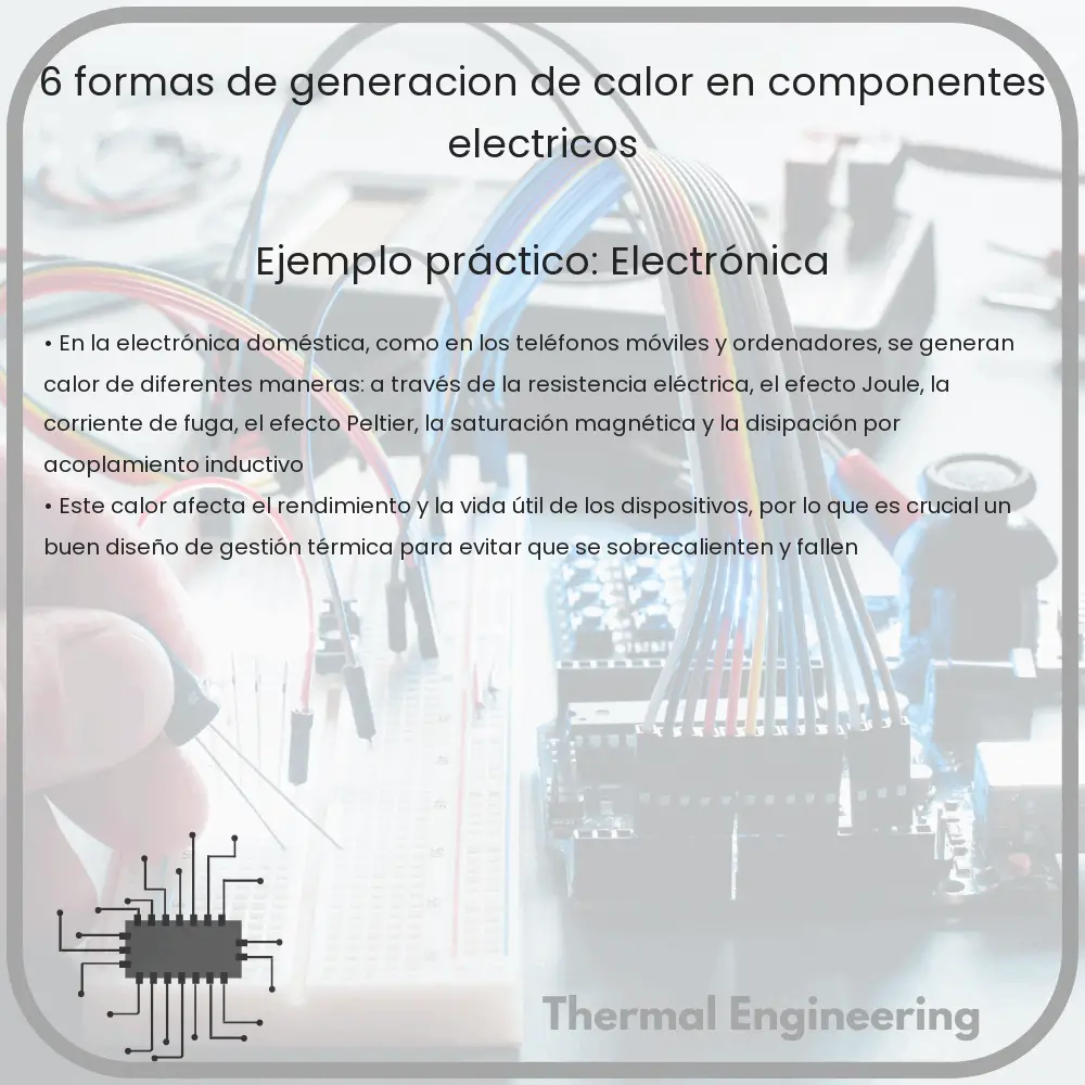 6 Formas de Generación de Calor en Componentes Eléctricos