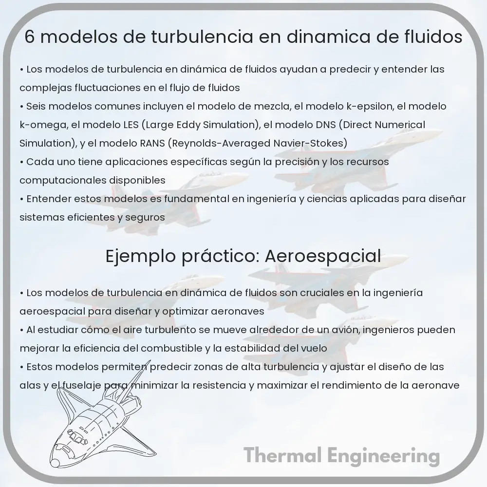 6 Modelos de Turbulencia en Dinámica de Fluidos