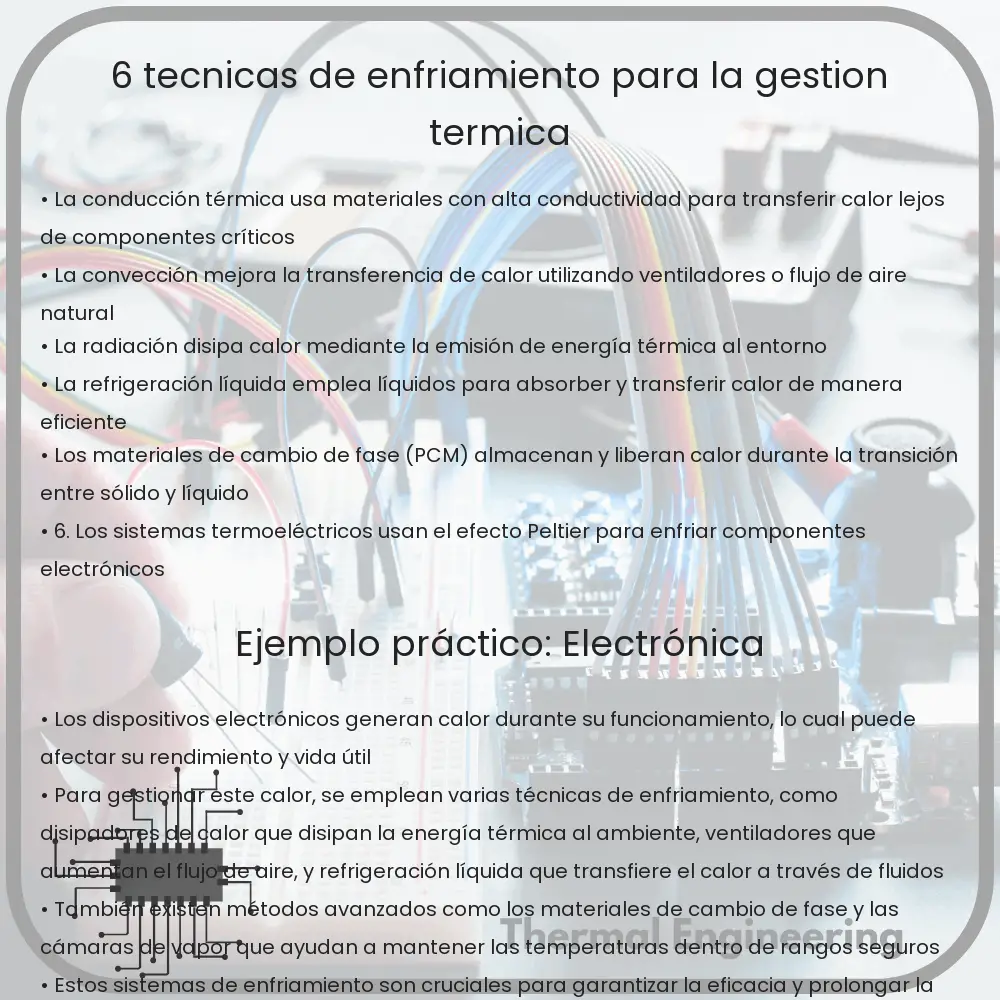 6 Técnicas de Enfriamiento para la Gestión Térmica