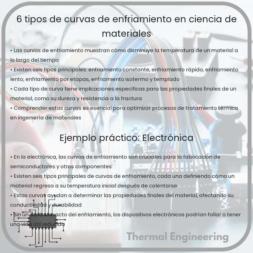 6 Tipos de Curvas de Enfriamiento en Ciencia de Materiales