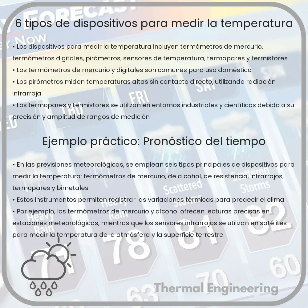 6 Tipos de Dispositivos para Medir la Temperatura