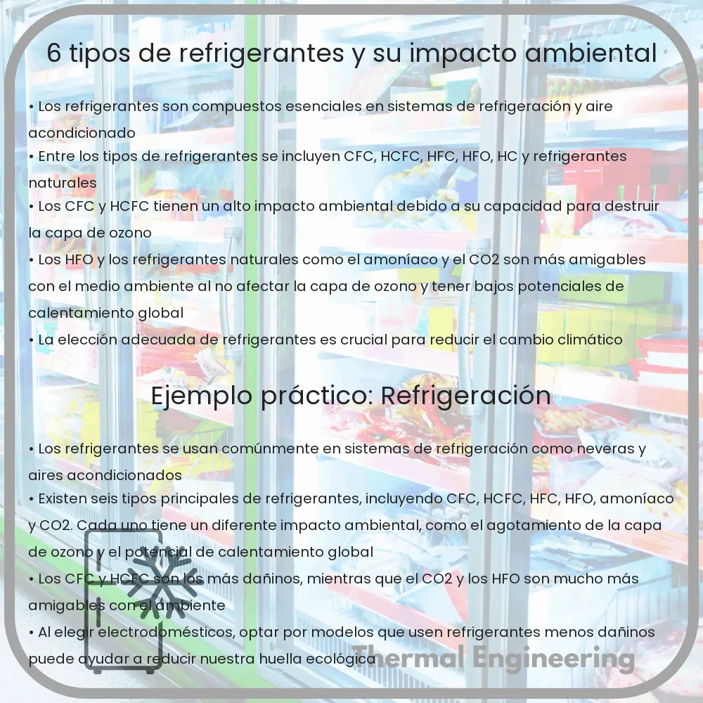 6 Tipos de Refrigerantes y Su Impacto Ambiental