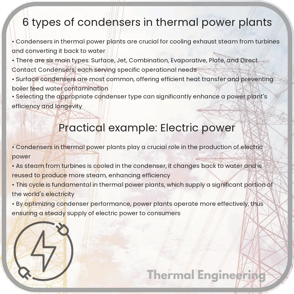 6 Types of Condensers in Thermal Power Plants