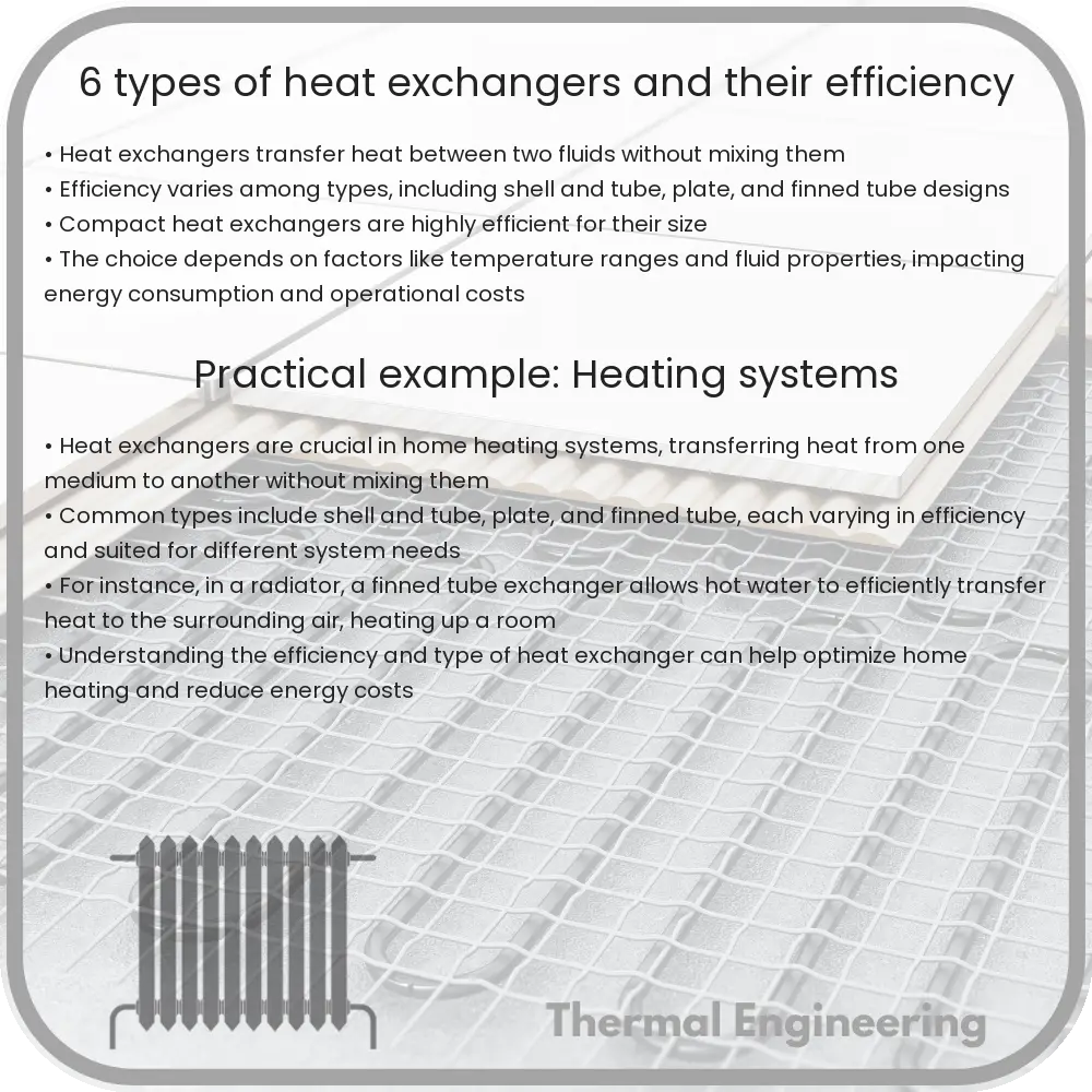 6 Types of Heat Exchangers and Their Efficiency