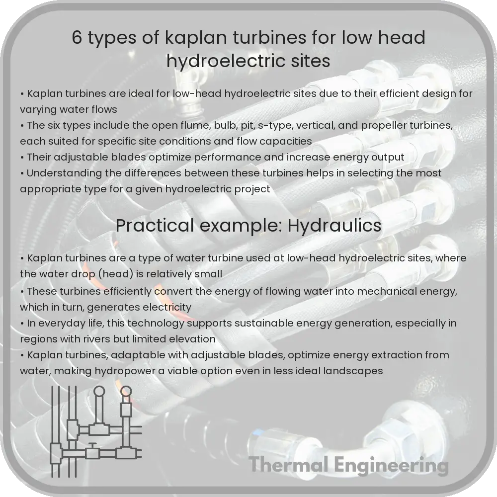 6 Types of Kaplan Turbines for Low-Head Hydroelectric Sites